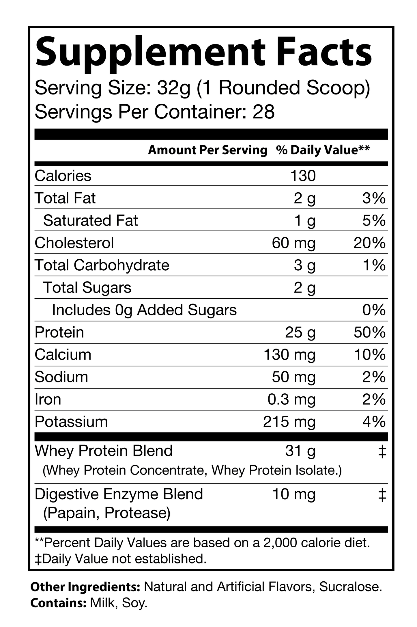 2lb Whey (Cinnamon Swirl)