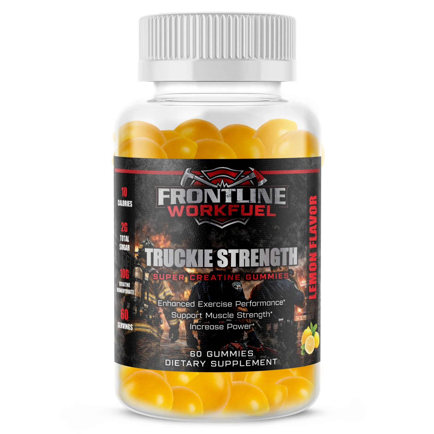 Truckie Strength creatine gummy bottle